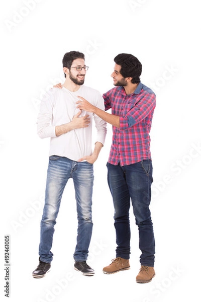 Obraz two friends jocking