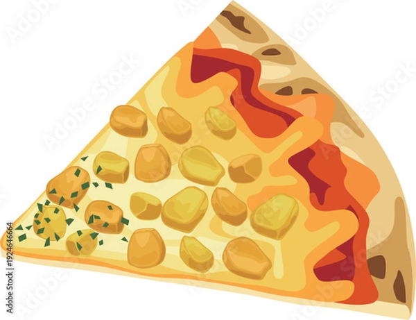 Obraz カットピザ　コーン