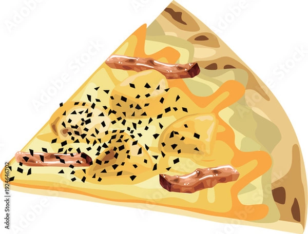 Obraz カットピザ　ベーコンポテト