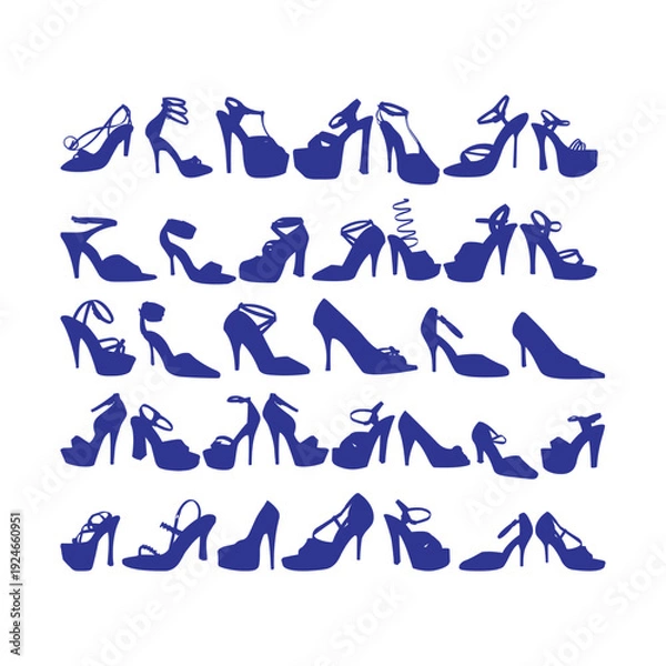 Obraz Make a Professional High Heels Icon Vector
