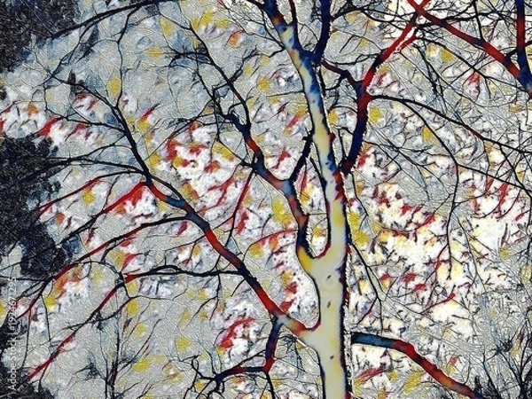 Obraz  Winter tree with no foliage