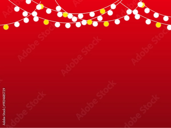 Fototapeta おしゃれに吊るされた丸い電球の背景素材