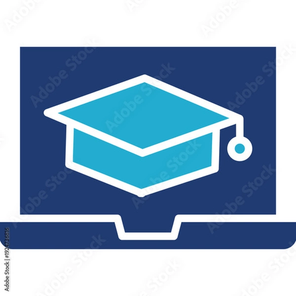 Obraz education laptop icon