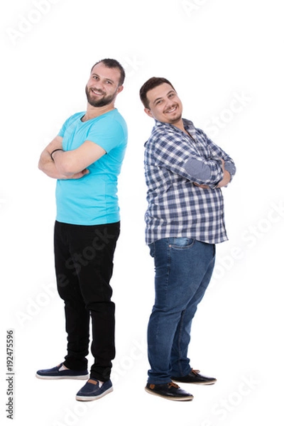 Fototapeta standing back to back