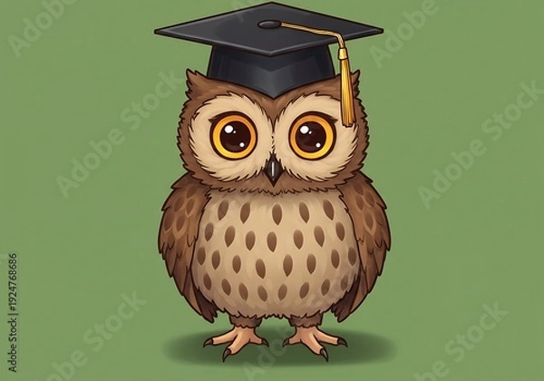 Obraz 賢きフクロウの卒業式