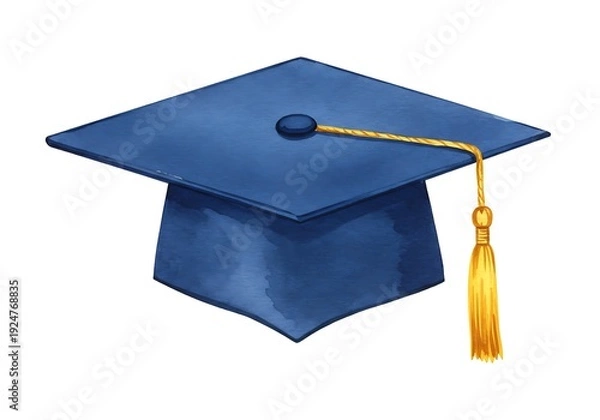 Obraz 水彩の卒業帽