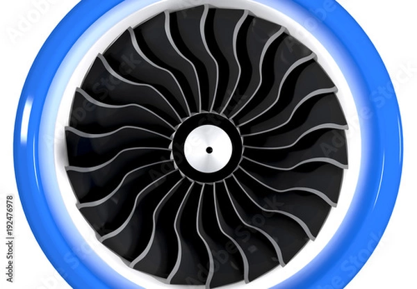Fototapeta airplane gas turbine engine