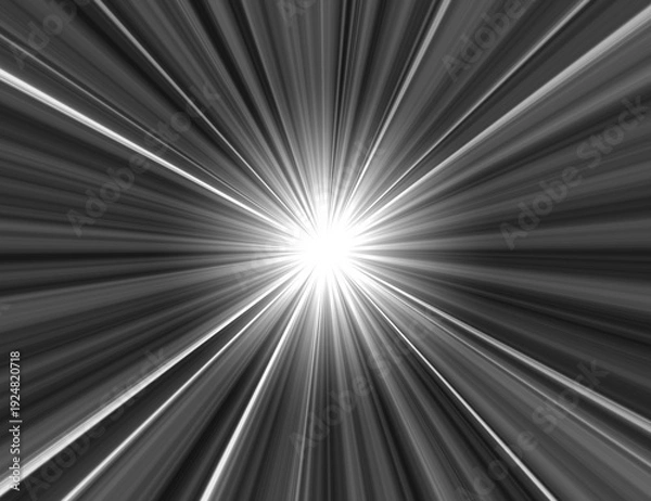 Obraz 放射状に光る集中線の背景イラスト