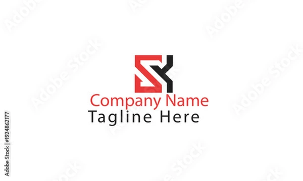 Obraz Letter SK Logo