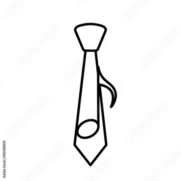 Obraz tie on white