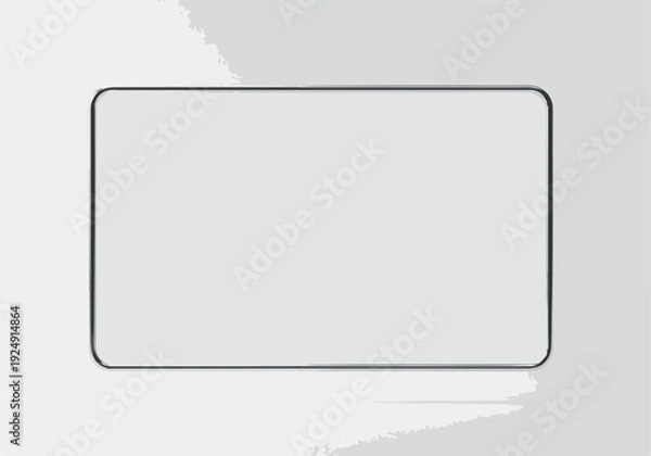 Obraz Blank Whiteboard With Marker Vector Minimalist Flat Design Object