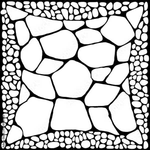 Obraz decorative stone pattern design with black and white pattern colors