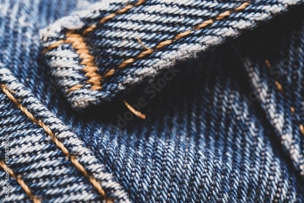 Obraz jeans closup background