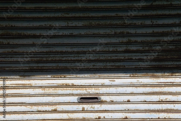 Obraz 錆びたシャッター扉