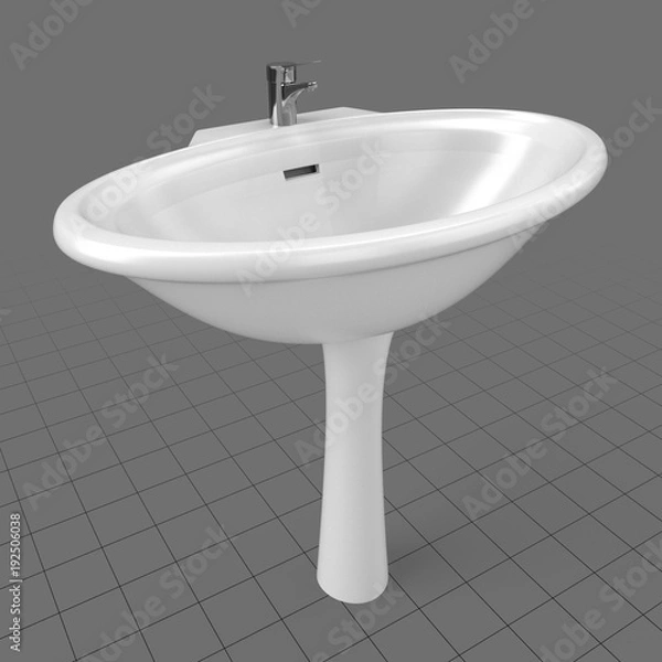 Obraz Szeroki owalny zlew