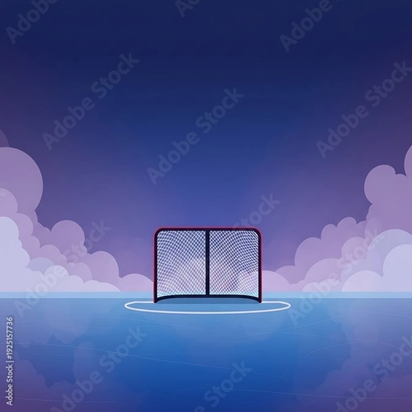 Fototapeta Twilight Ice Goal