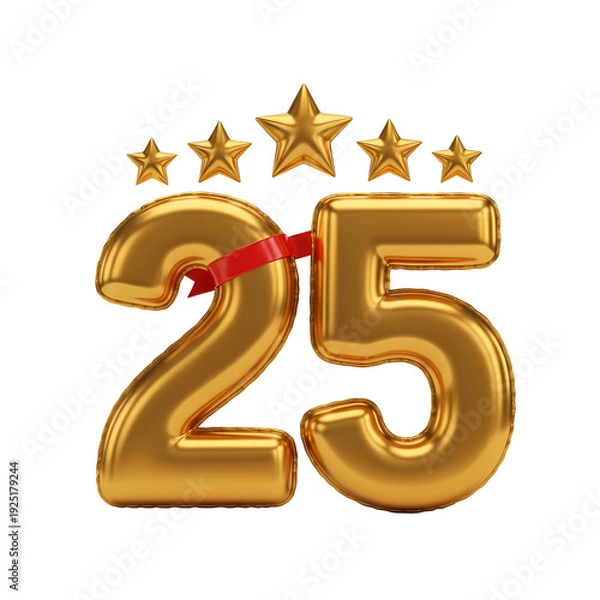 Obraz 輝く星と数字の豪華な装飾イメージ