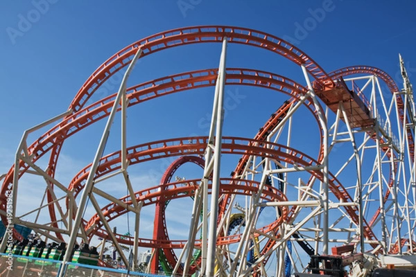 Obraz achterbahn, action