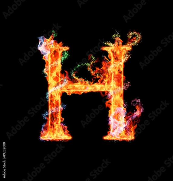 Obraz h di fuoco magico