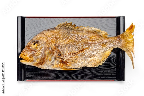 Obraz 鯛の姿焼きが乗ったお祝いの和食膳