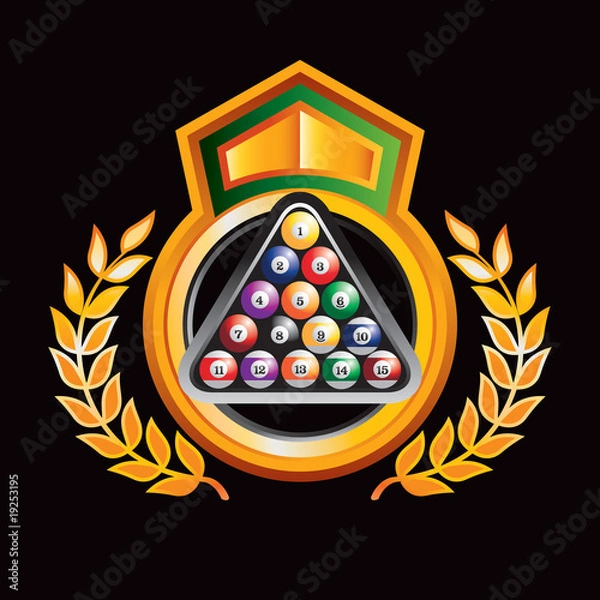 Obraz pool balls orange royal display