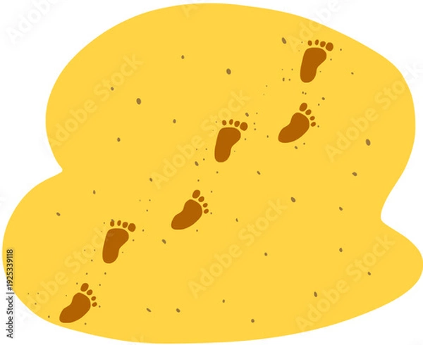 Obraz Footprints in the sand 