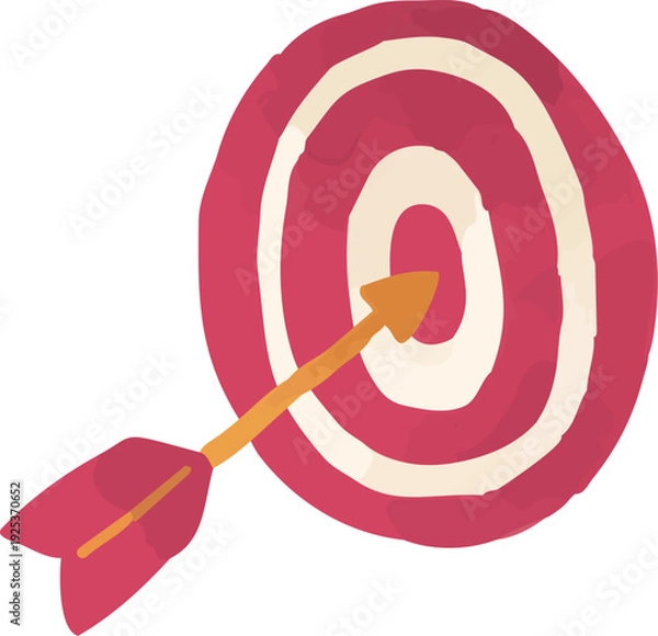 Obraz 的に命中する矢のキャンペーンイラスト