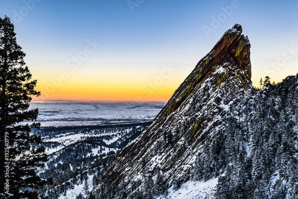 Obraz Snowy Sunset in Colorado 
