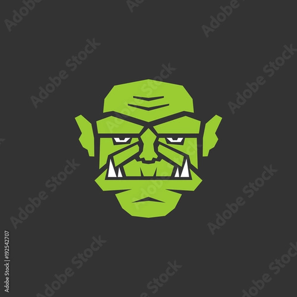 Fototapeta Stylized portrait of the orc