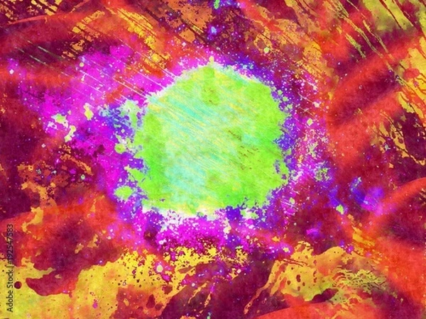 Obraz Silk Infrared Atomic Abstract