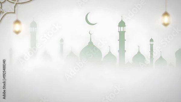 Fototapeta Ramadan & Eid Clean Background