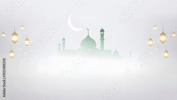 Fototapeta Ramadan & Eid Clean Background