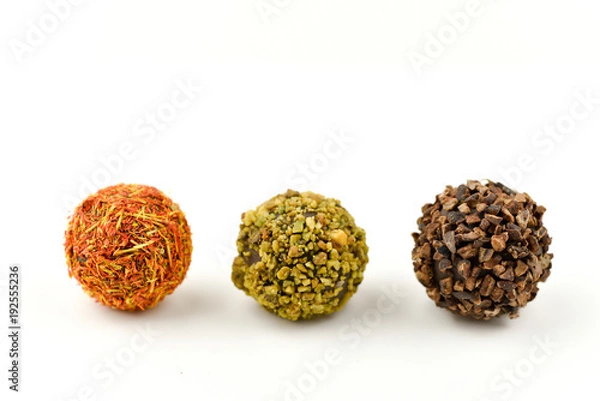 Fototapeta Candies on white background