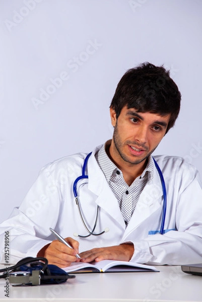 Obraz frendly young doctor working