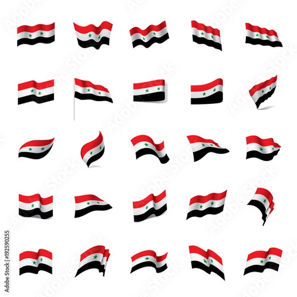 Obraz Syria flag, vector illustration