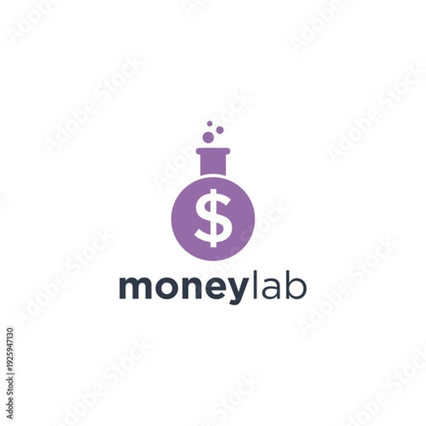 Obraz Money Lab Logo Vector Simple