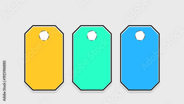 Fototapeta 3 steps, features, services infographic