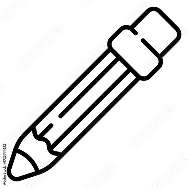 Obraz Pencil Line Icon