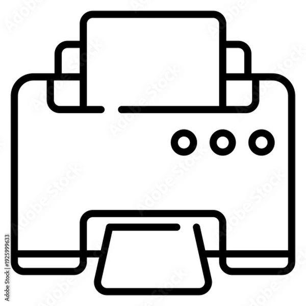 Obraz Printer Line Icon