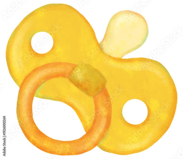 Obraz シンプルなおしゃぶりのイラスト
