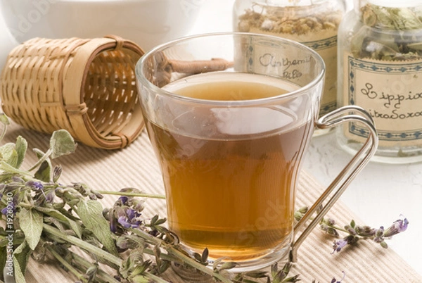 Obraz Herbal tea. Lavender.
