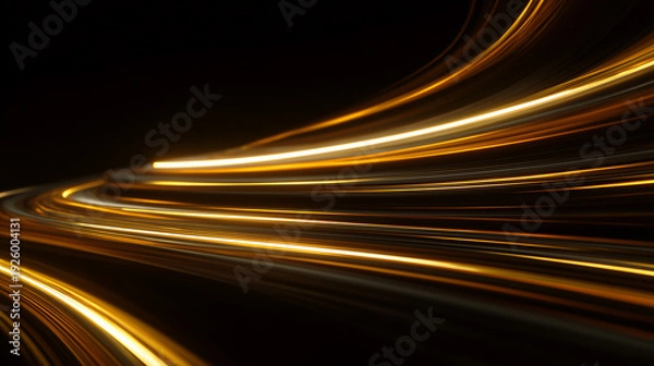 Obraz 金の光の軌跡