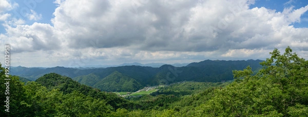 Obraz 少し険しい猪名川町大野山