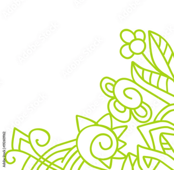 Obraz Corner natural pattern