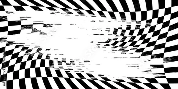 Obraz Grunge Checkered Racing Flag Texture