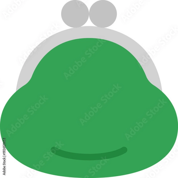 Obraz がま口財布のアイコンのイラスト