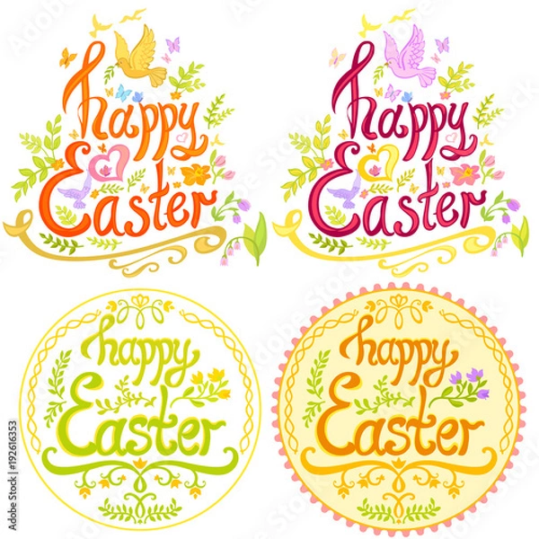 Obraz Happy Easter lettering