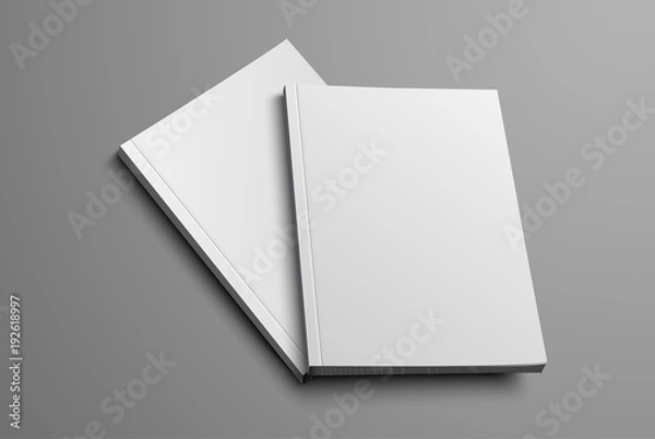 Obraz realistyczny układ broszury do prezentacji okładki.