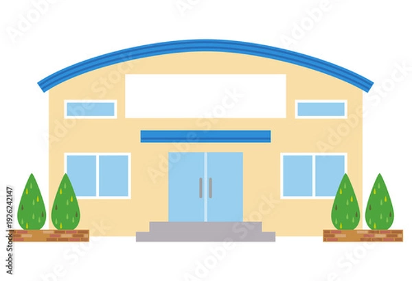 Obraz 街の施設　体育館　店舗　家　お店