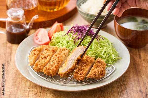 Obraz ロースとんかつ定食